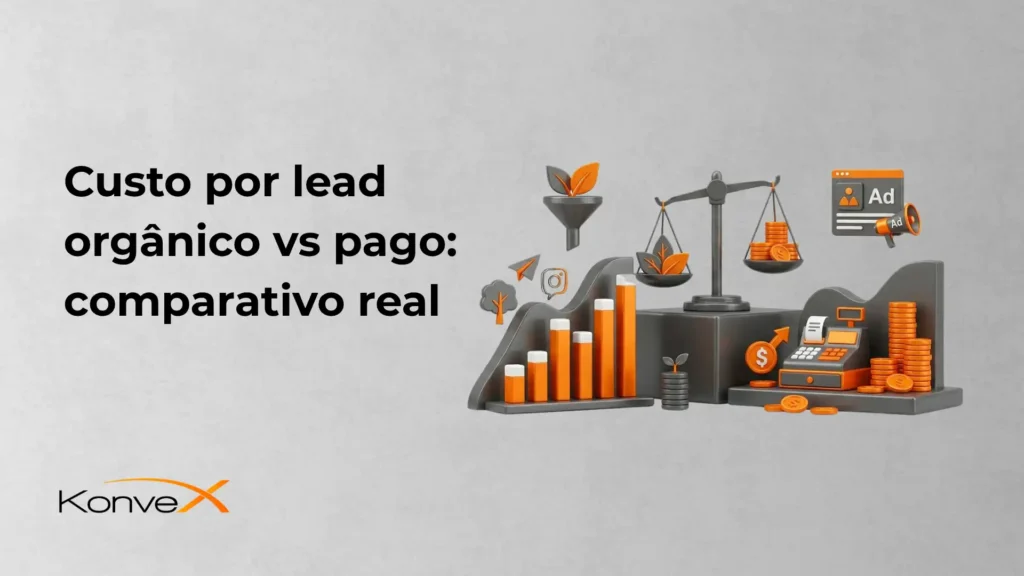 Custo por lead orgânico vs pago: comparativo real